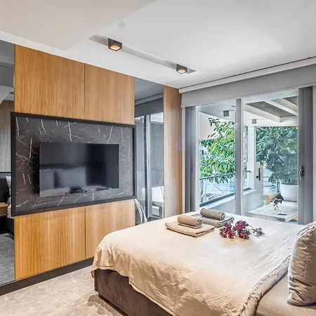 别墅 Cimentepe Deluxe 1 - With Heated Pool & Close To Yalikavak Marina 博德鲁姆